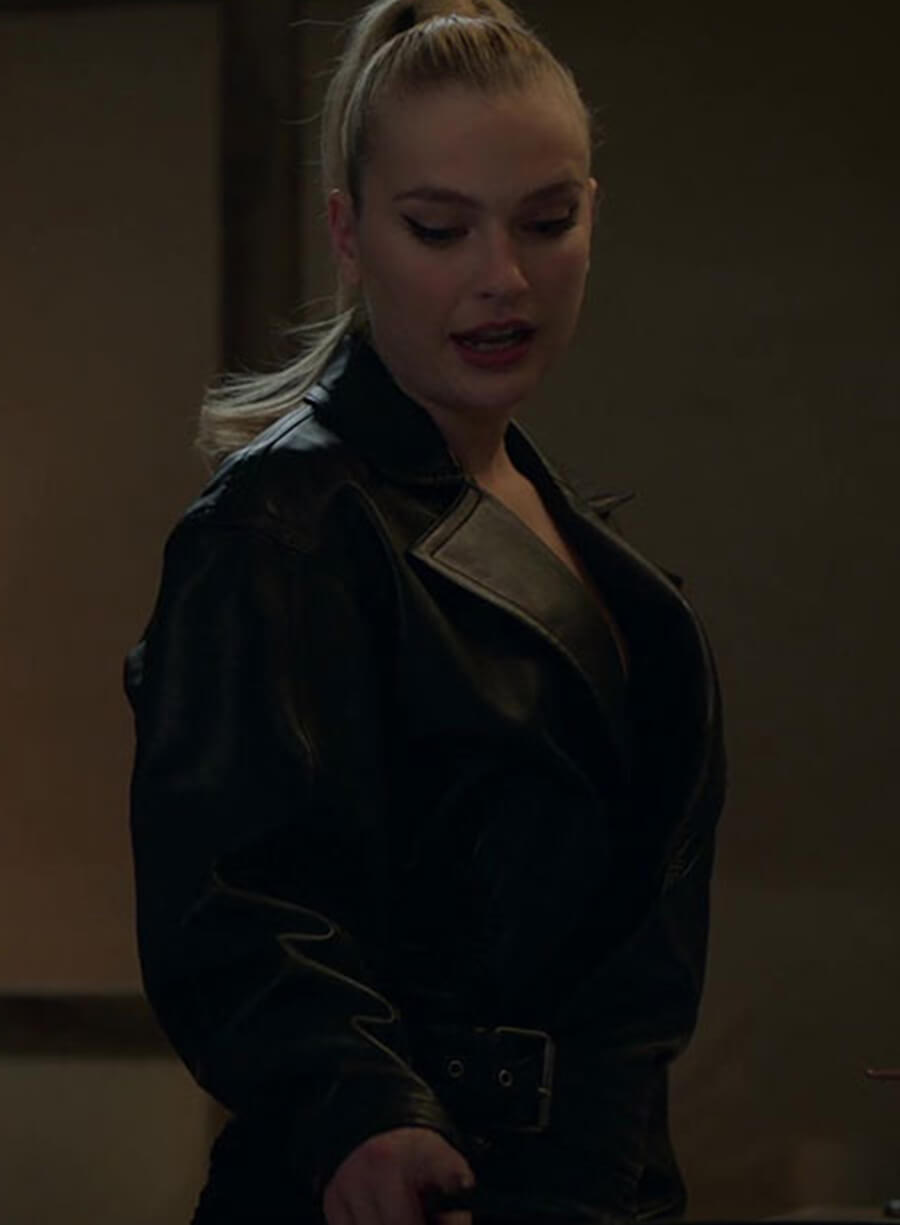 Harpoon Camille Inspired Black Leather Jacket