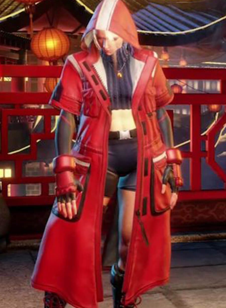 Harpoon Cammy White Inspired Red Coat - Street Fighter 6 Style
