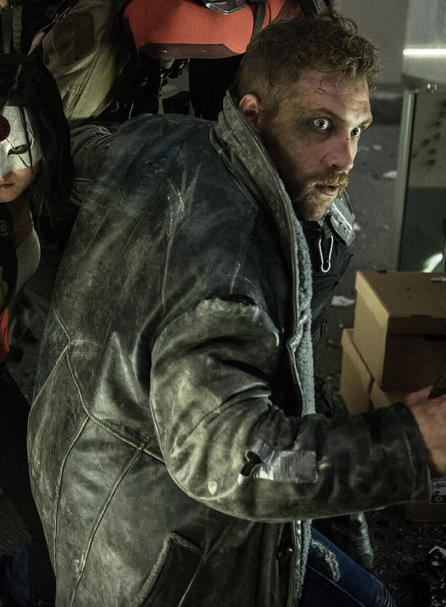 Harpoon Captain Boomerang Inspired Black Real Leather Coat - The Suicide Squad 2 Style