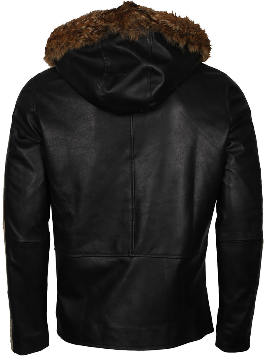 Harpoon Captain Cassian Andor Inspired Black Hooded Jacket - Star Wars Rogue One Style