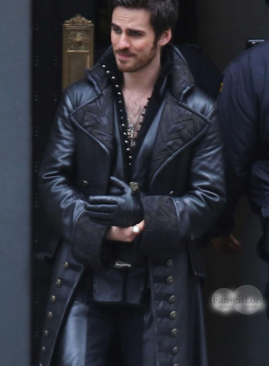Harpoon Captain Hook Inspired Black Coat - Once Upon a Time Style