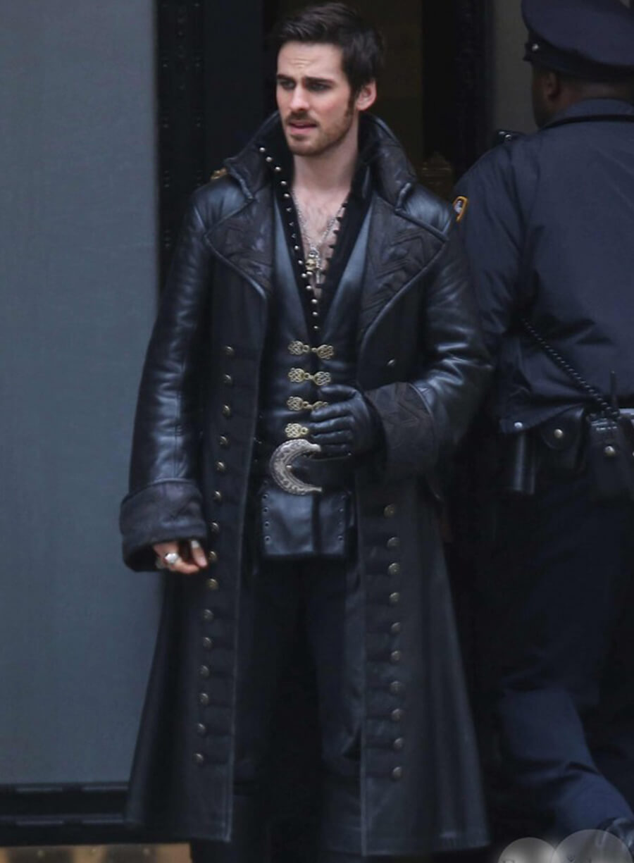 Harpoon Captain Hook Inspired Black Coat - Once Upon a Time Style