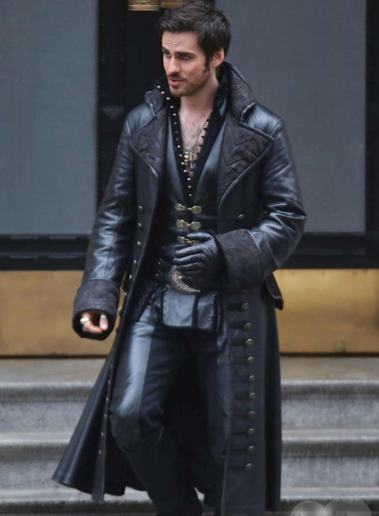 Harpoon Captain Hook Inspired Black Coat - Once Upon a Time Style