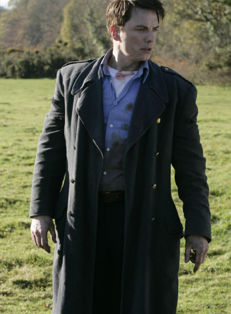 Harpoon Captain Jack Harkness Inspired Black Coat - Torchwood Style