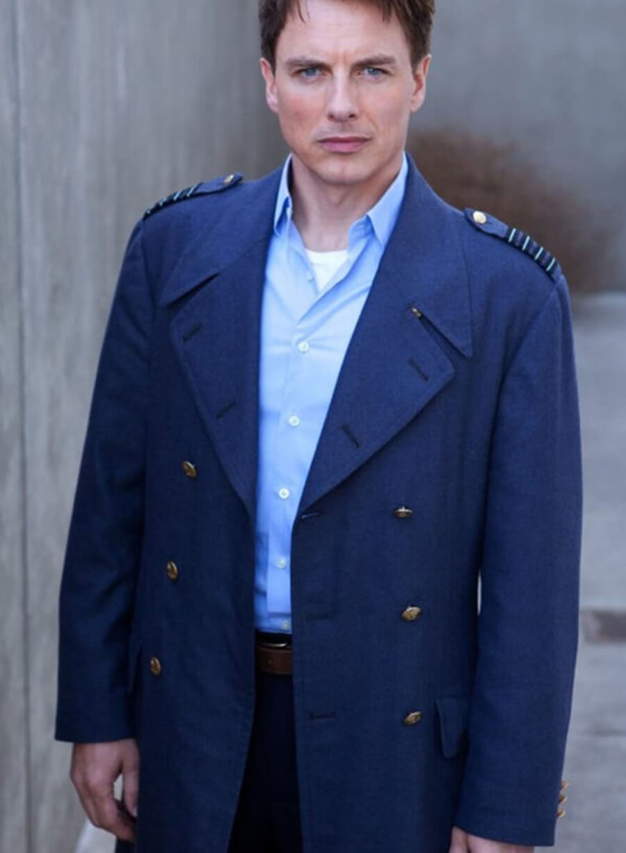 Harpoon Captain Jack Harkness Inspired Blue Coat - Torchwood Style