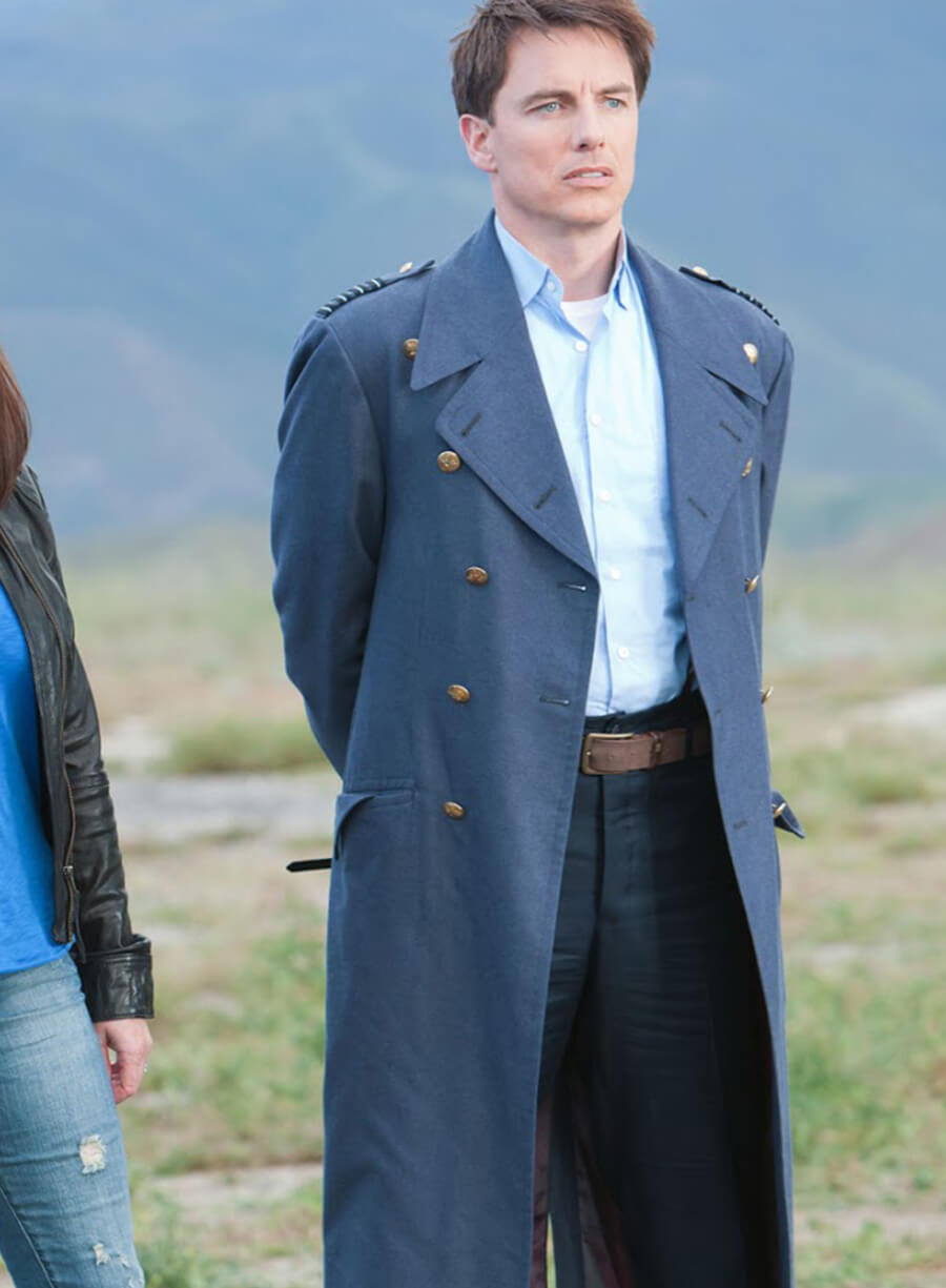 Harpoon Captain Jack Harkness Inspired Blue Coat - Torchwood Style
