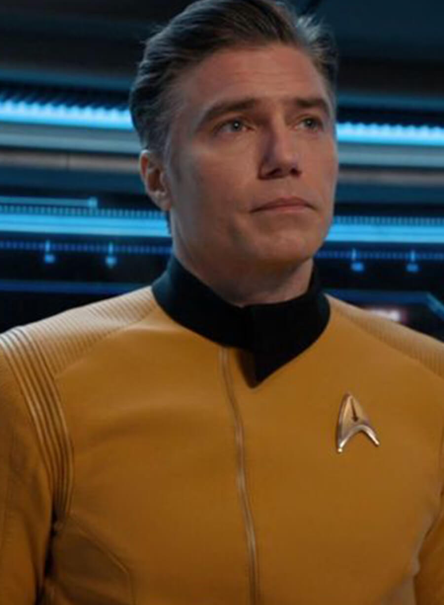 Harpoon Christopher Pike Inspired Yellow Faux Leather / Real Leather Leather Jacket - Star Trek Discovery Style