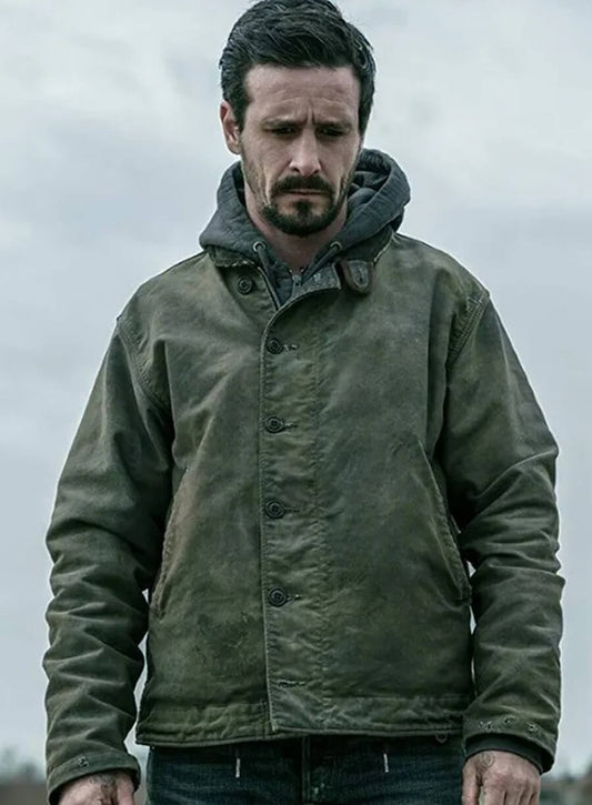 Harpoon Patrick Ellison Inspired Green Cotton Jacket - Captive State Style