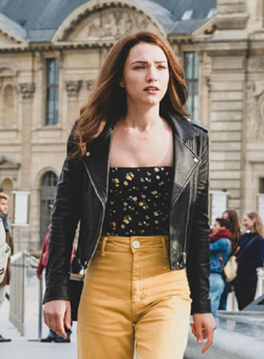 Harpoon Cara Bloom Inspired Black Leather Jacket - God Friended Me Style