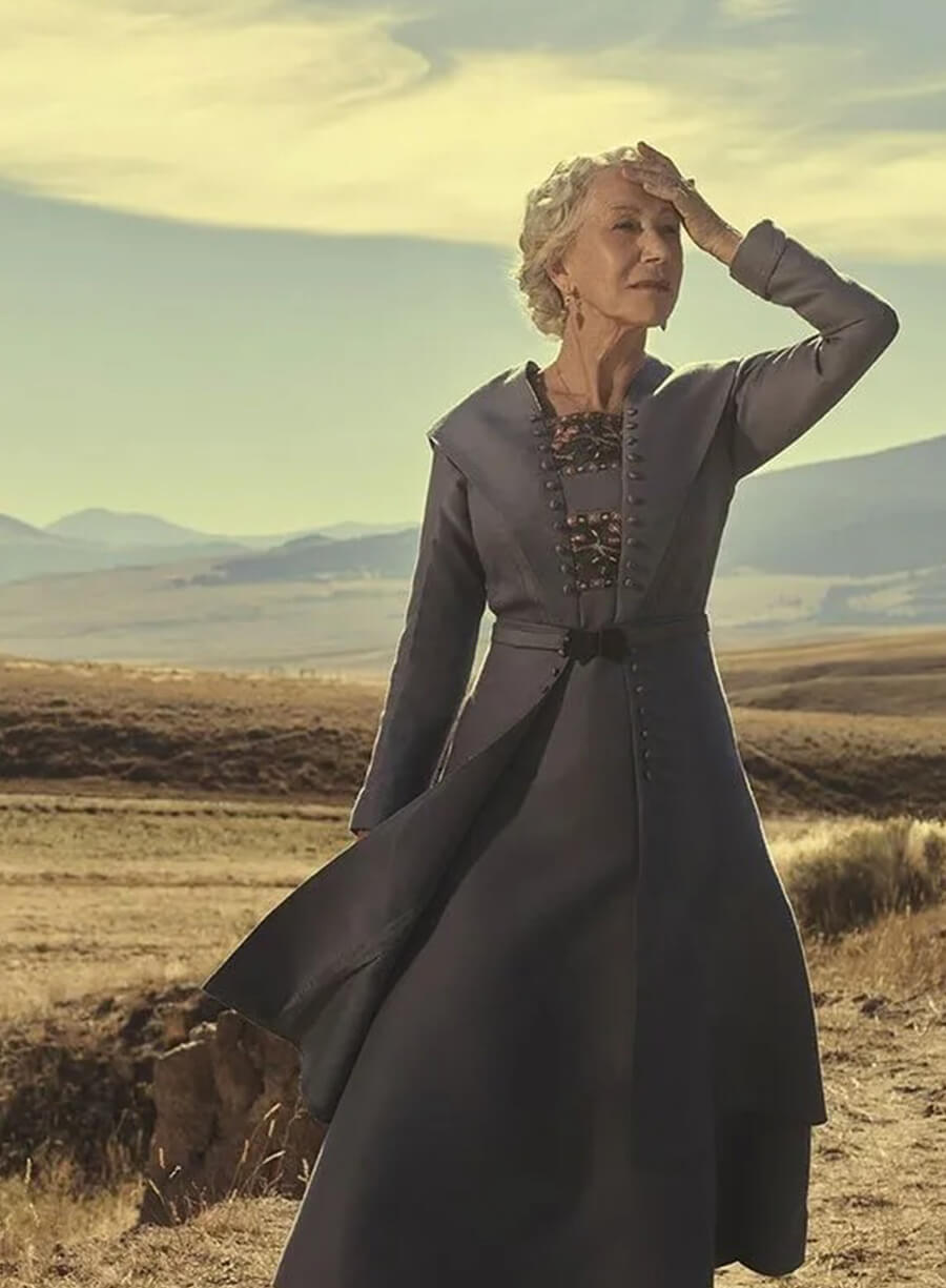 Harpoon Cara Dutton Inspired Grey Coat - 1923 Style