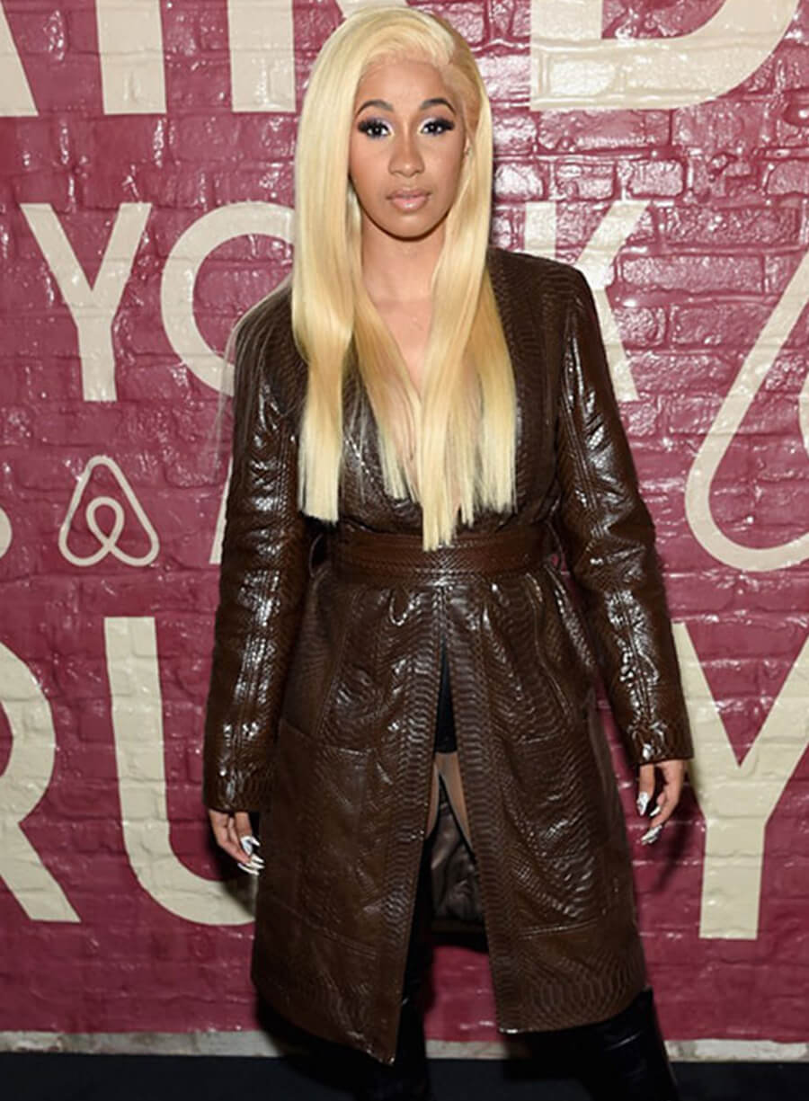 Harpoon Cardi B Long Inspired Brown Coat