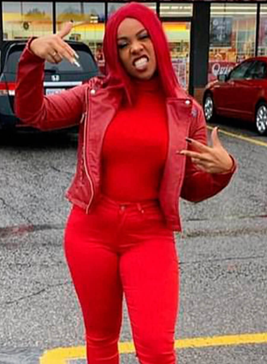 Harpoon Cardi B Inspired Red Leather Jacket