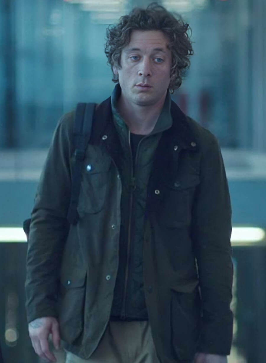 Harpoon Carmen Berzatto Inspired Olive Green Leather Jacket - The Bear S03 Style