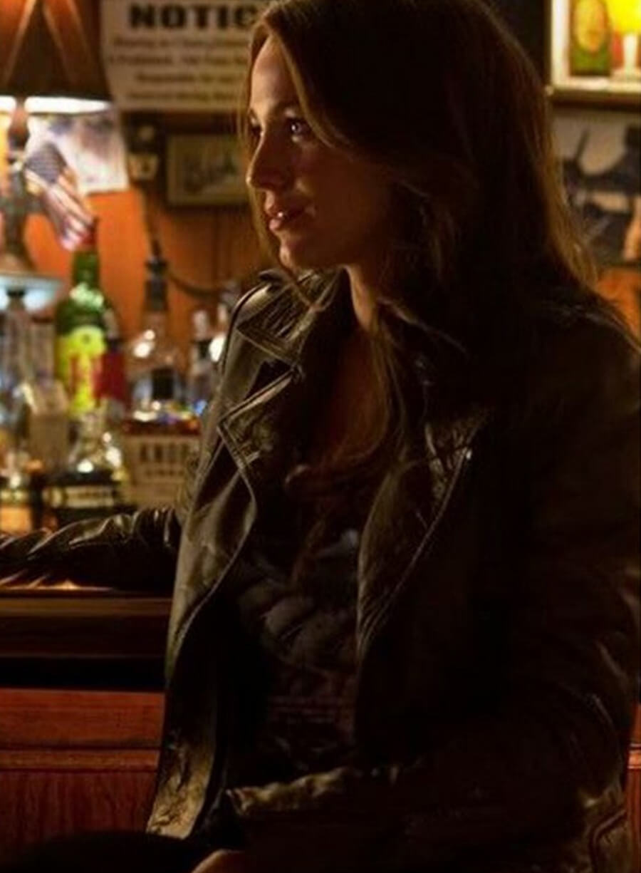 Harpoon Carol Ferris Inspired Brown Leather Jacket - Green Lantern Style