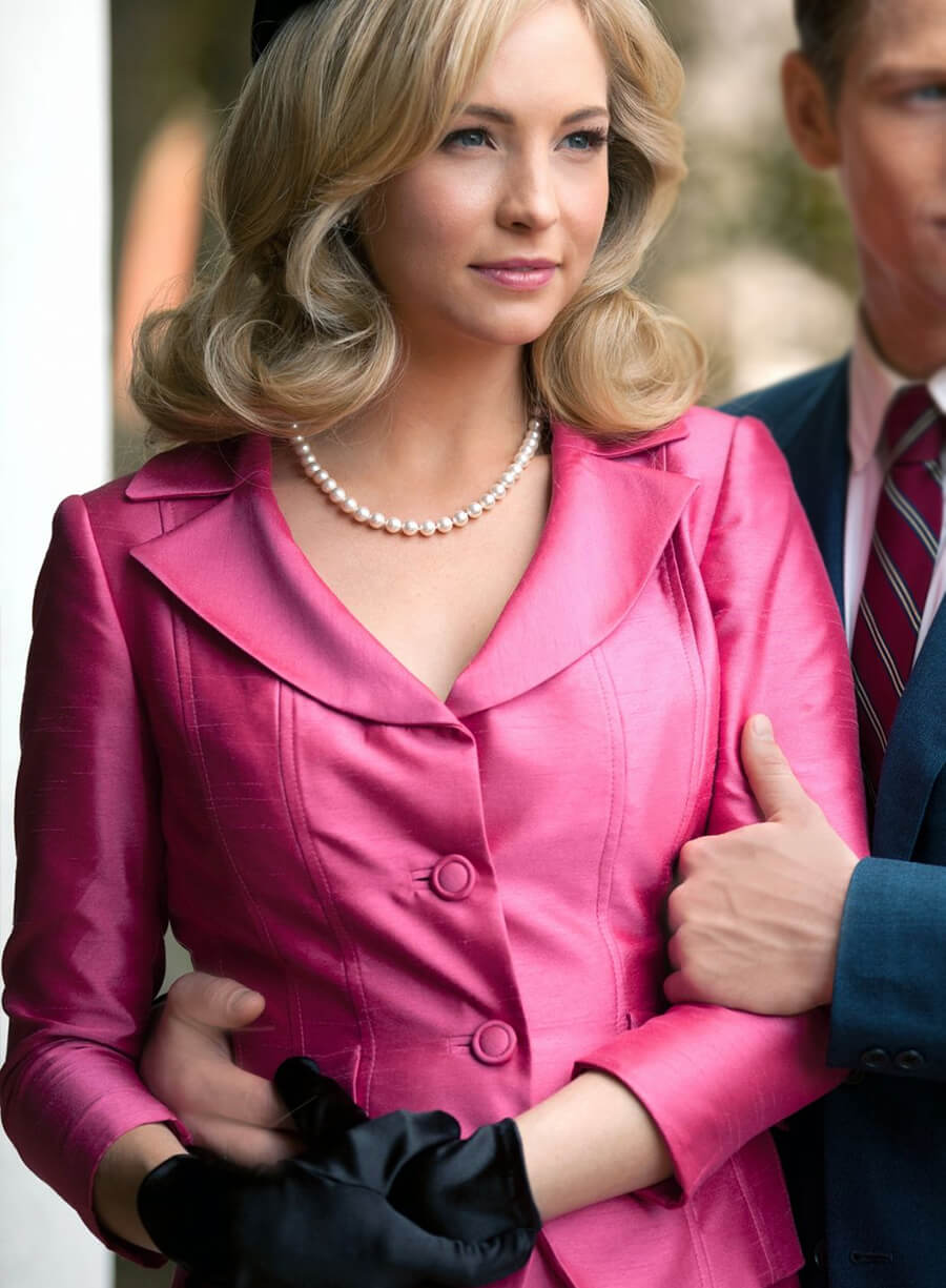 Harpoon Caroline Forbes Inspired Pink Leather Jacket - The Vampire Diaries Style