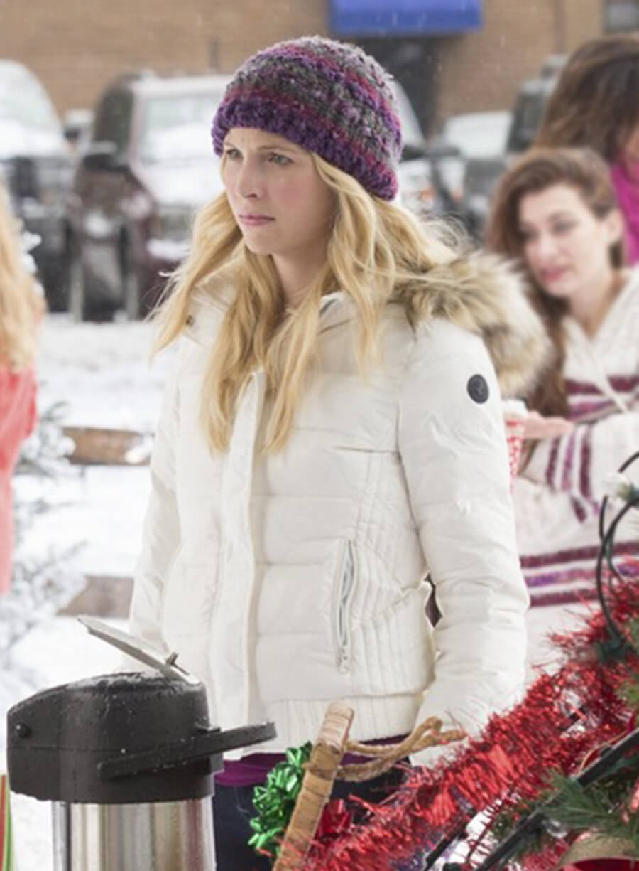 Harpoon Caroline Forbes Inspired White Hooded Jacket - The Vampire Diaries S06 Style