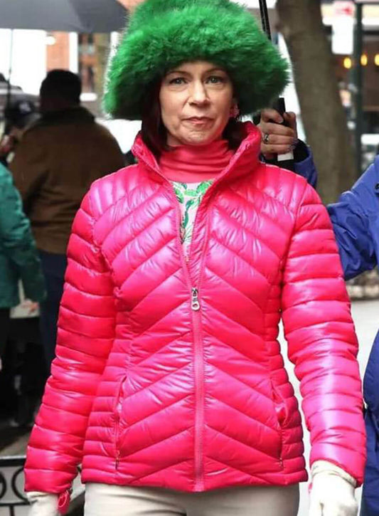 Harpoon Elsbeth Tascioni Inspired Pink Leather Jacket - Elsbeth S02 Style