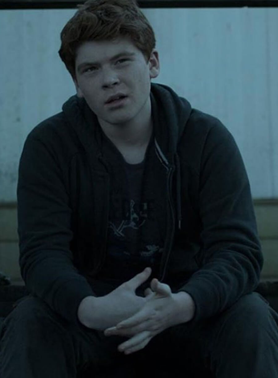 Harpoon Three Langmore Inspired Black Fleece Fabric Hooded Jacket - Ozark TV Series Style
