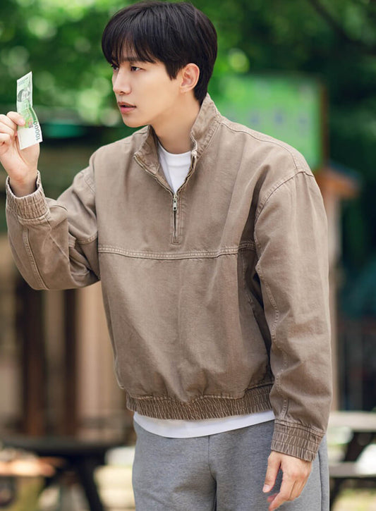 Harpoon Kang Sang -woong Inspired Brown Cotton Jacket - Cashero 2025 Style