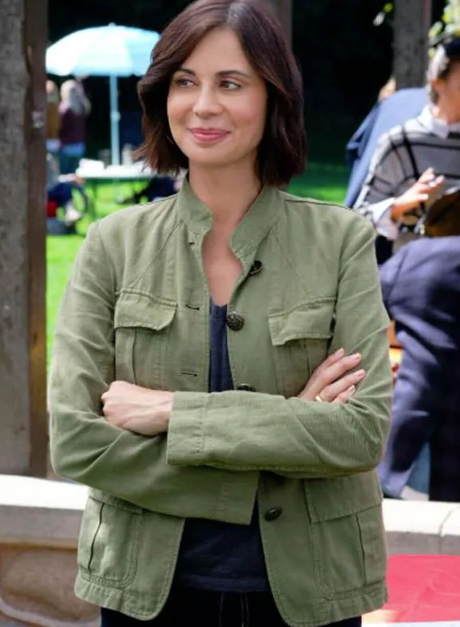 Harpoon Dr.Sam Radford Inspired Green Leather Jacket - Good Witch S06 Style