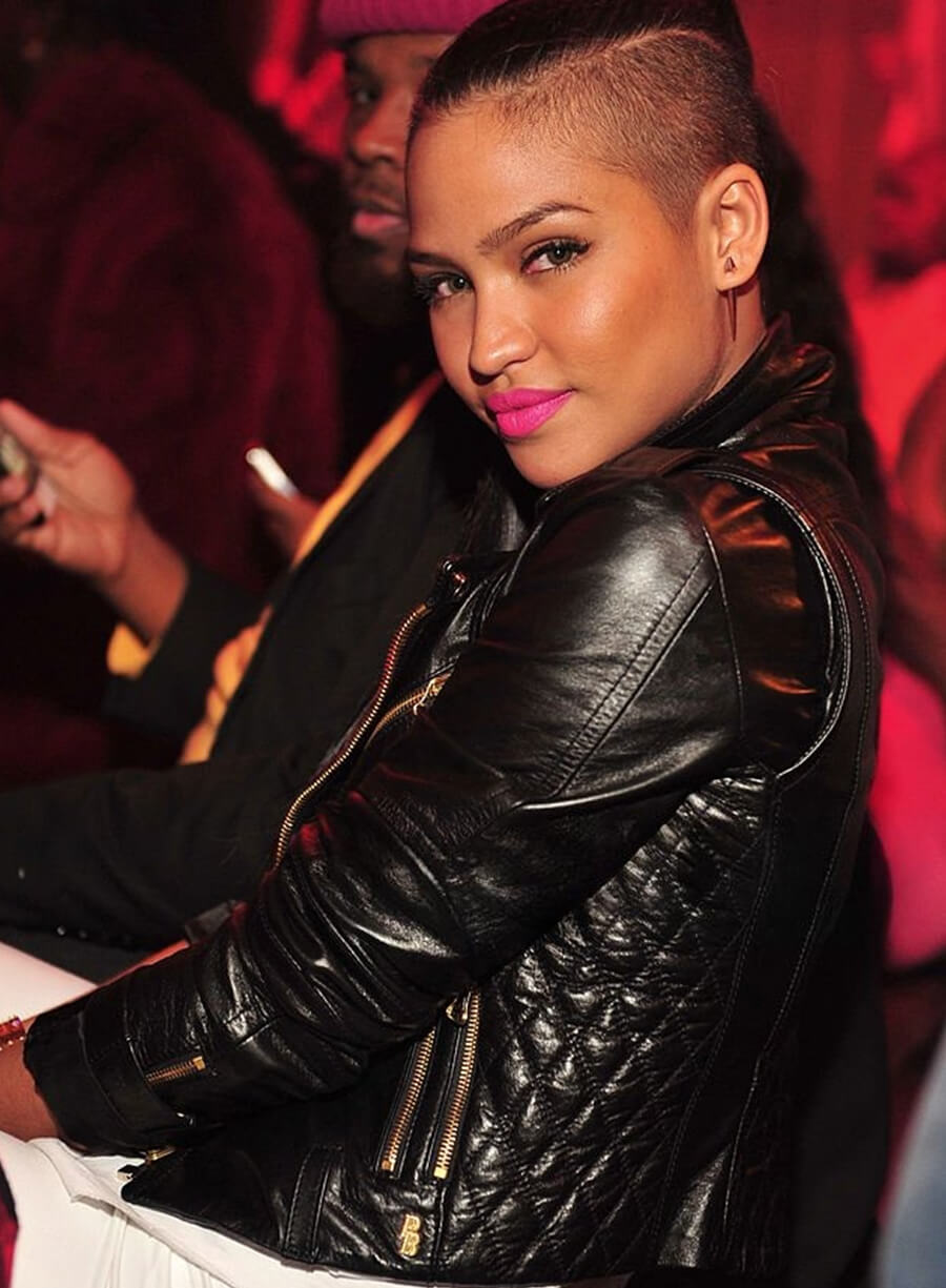 Harpoon Cassie Ventura Inspired Black Real Leather Leather Jacket