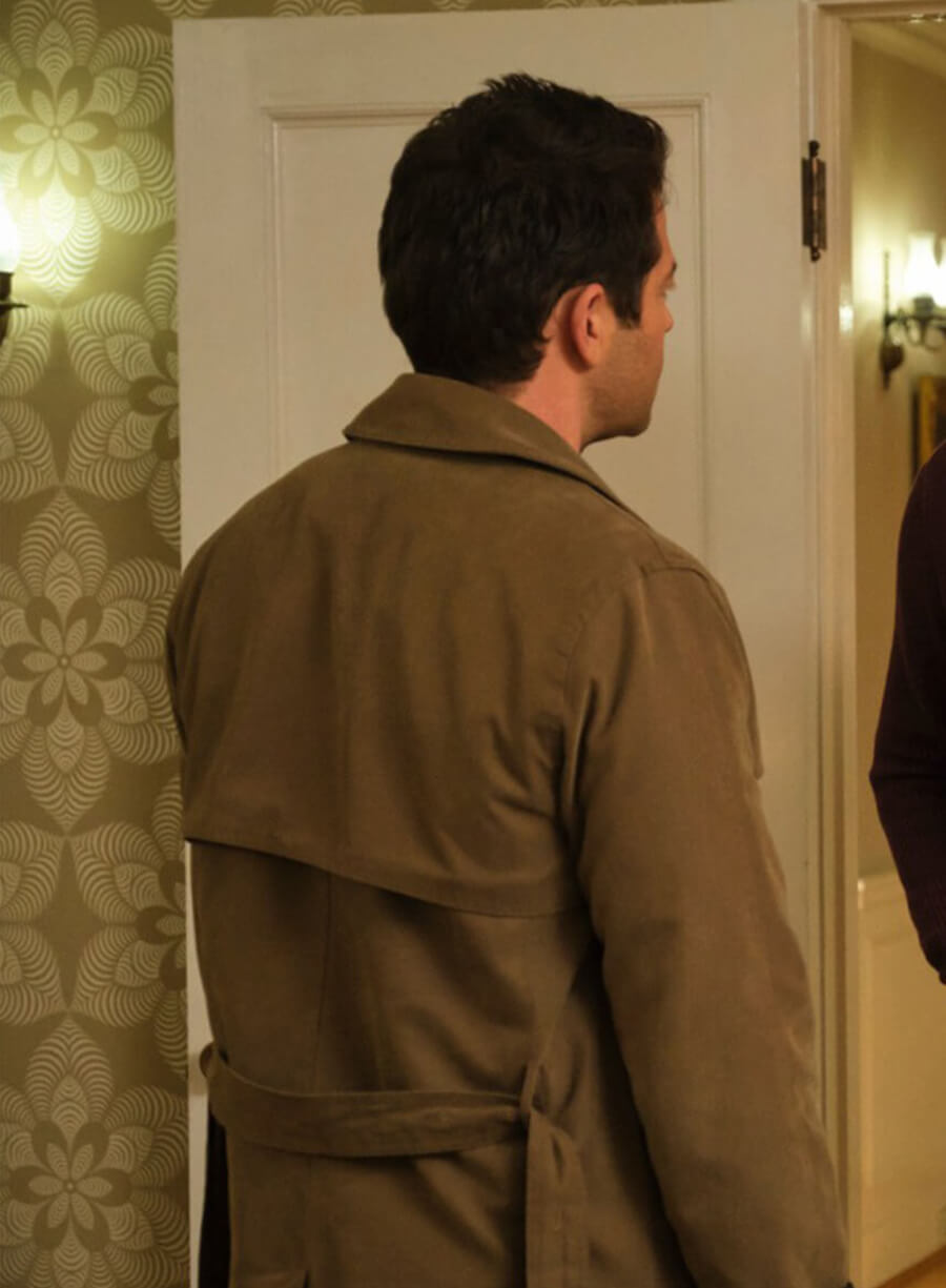 Harpoon Castiel Inspired Grey Cotton Fabric Coat - Supernatural Tv Series Style