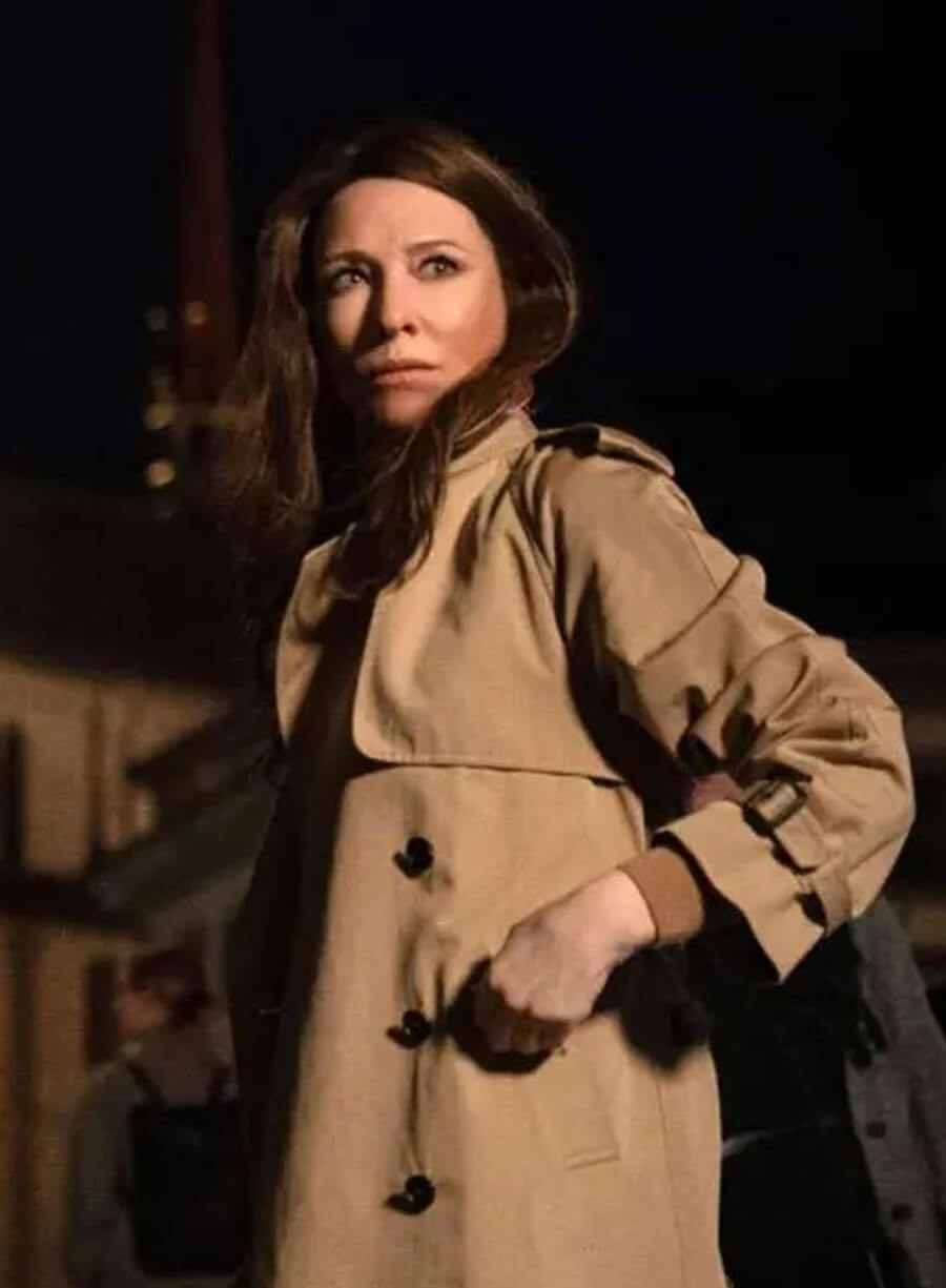 Harpoon Kathryn St. Jean Inspired Beige Coat - Black Bag 2025 Style