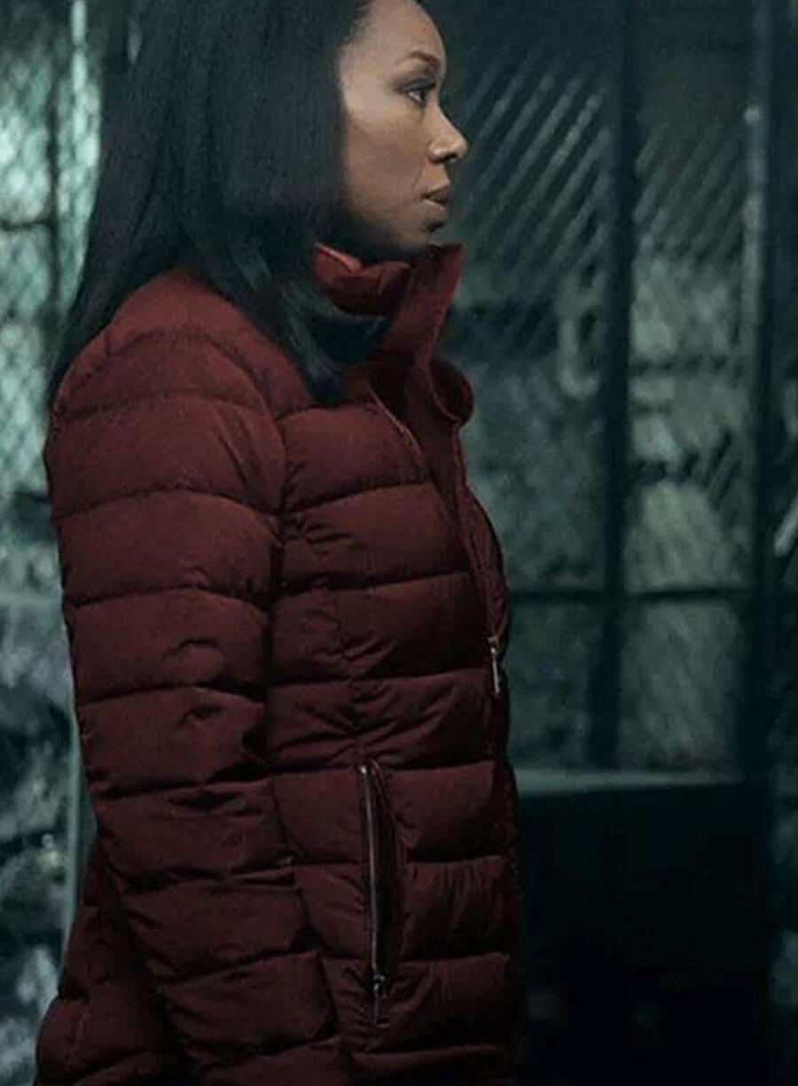 Harpoon Catherine Weaver Inspired Maroon Leather Jacket - The Night Agent S02 Style