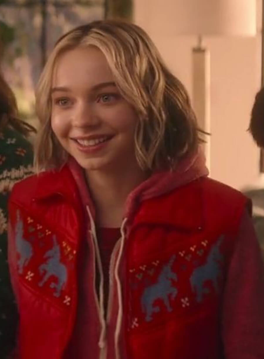 Harpoon CC Walker Inspired Red Parachute Fabric Leather Jacket - Family Switch Style