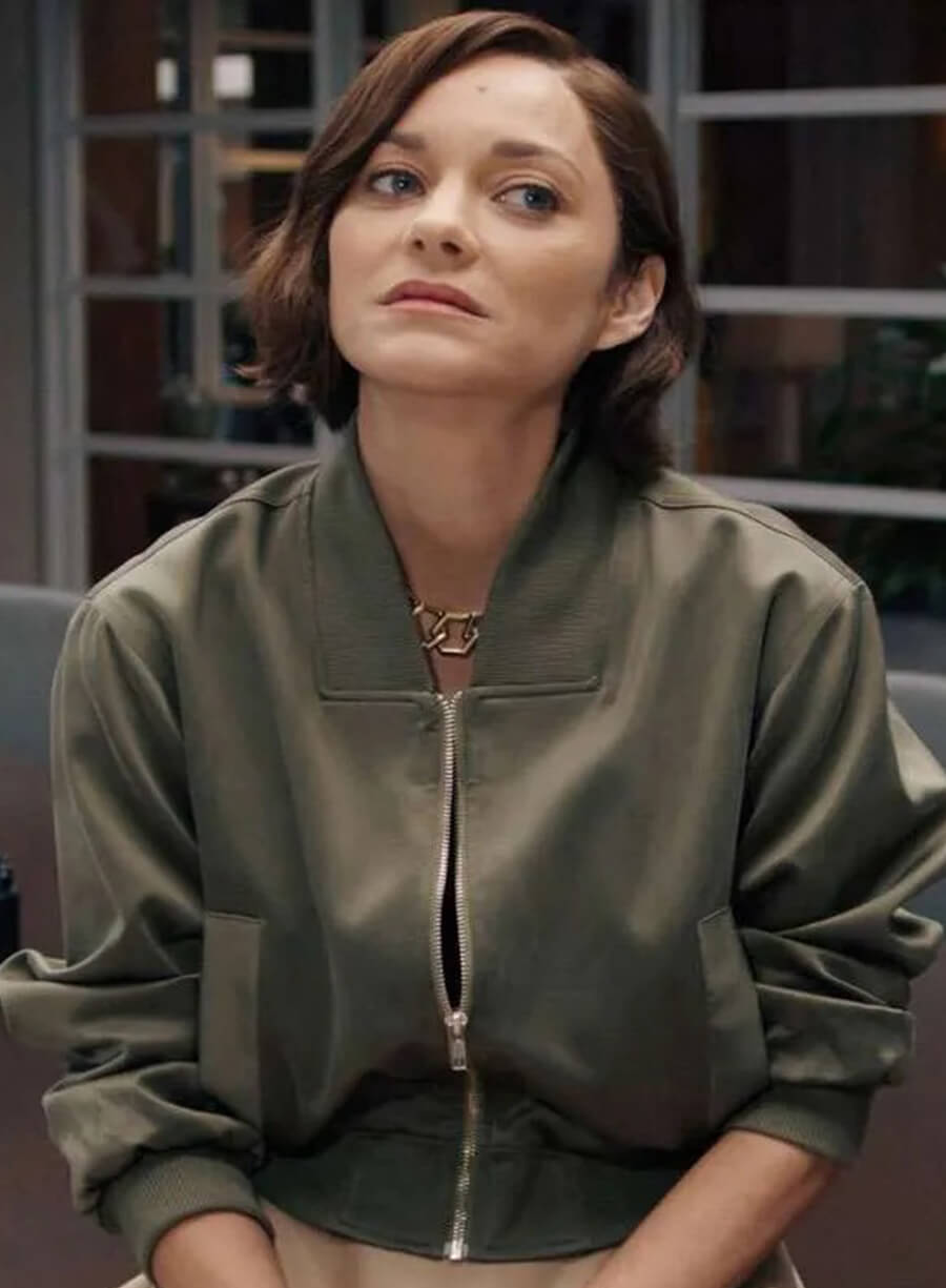 Harpoon Celine Dumont Inspired Green Bomber Jacket - The Morning Show Style