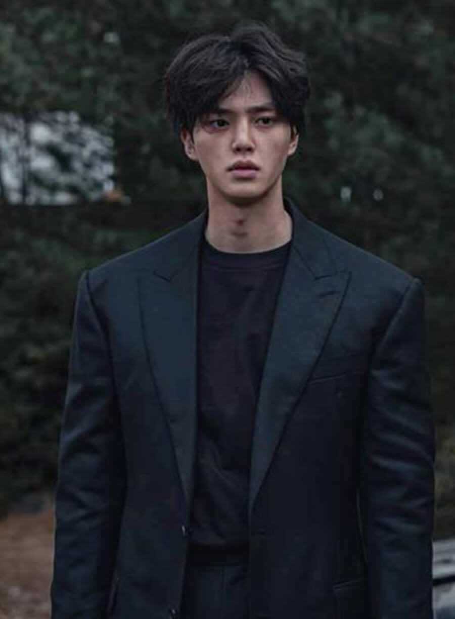Harpoon Cha Hyun-su Inspired Black Leather Jacket - Sweet Home Style