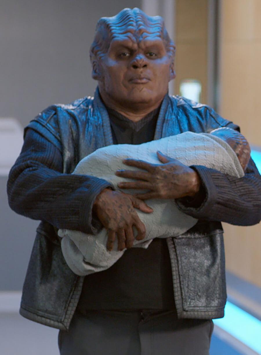Harpoon Klyden Inspired Black Leather Jacket - The Orville Style