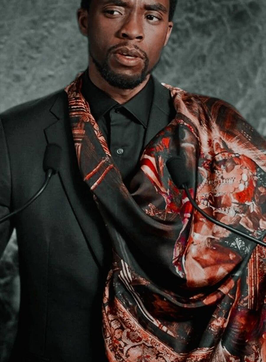 Harpoon T'Challa Inspired Black Plain Fabric Leather Jacket - Black Panther Style