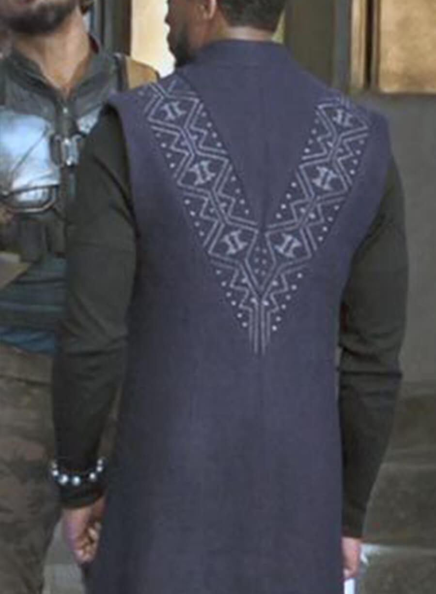Harpoon T'Challa Inspired Purple Wool Fabric Coat - Black Panther Style