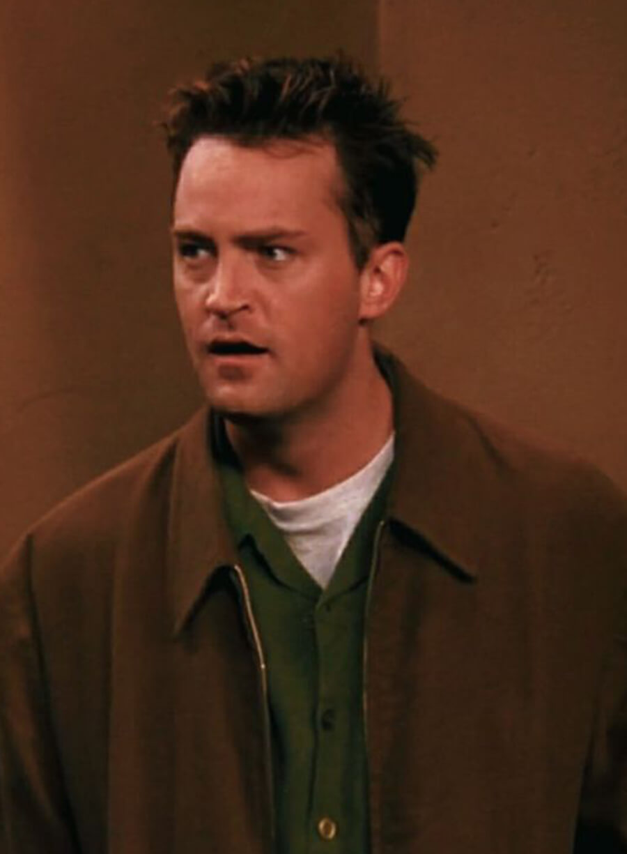 Harpoon Chandler Bing Inspired Brown Wool Jacket - Friends Style