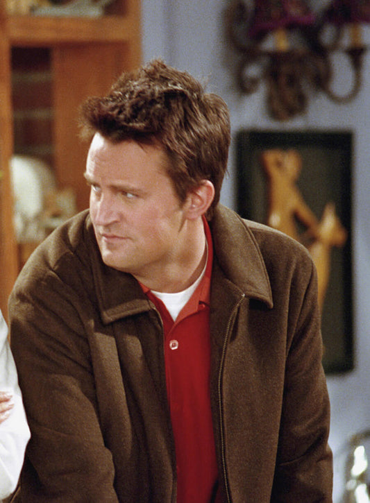 Harpoon Chandler Bing Inspired Brown Wool Jacket - Friends Style