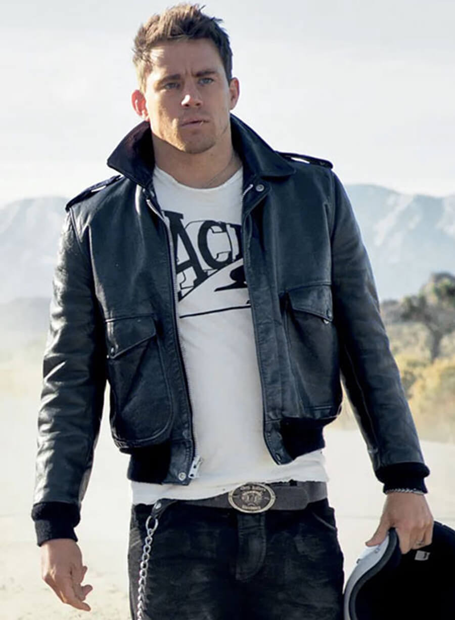Harpoon Channing Tatum Inspired Black Genuine Leather Leather Jacket