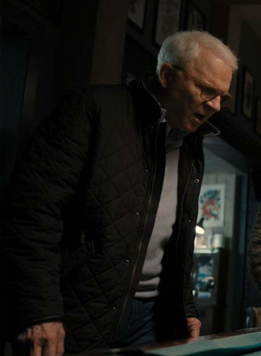 Harpoon Charles-Haden Savage Inspired B lack Leather Jacket - Only Murders in the Building Style
