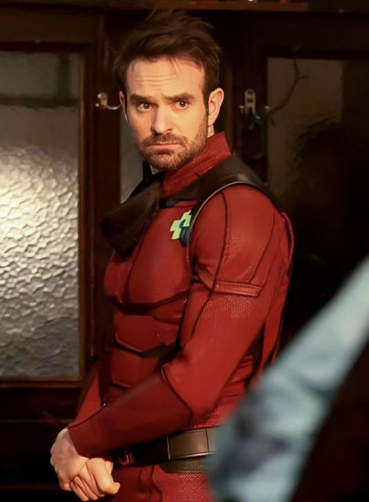 Harpoon Matt Murdock DareDevil Inspired Red Real Leather Costume Jacket - Daredevil Born Again Style