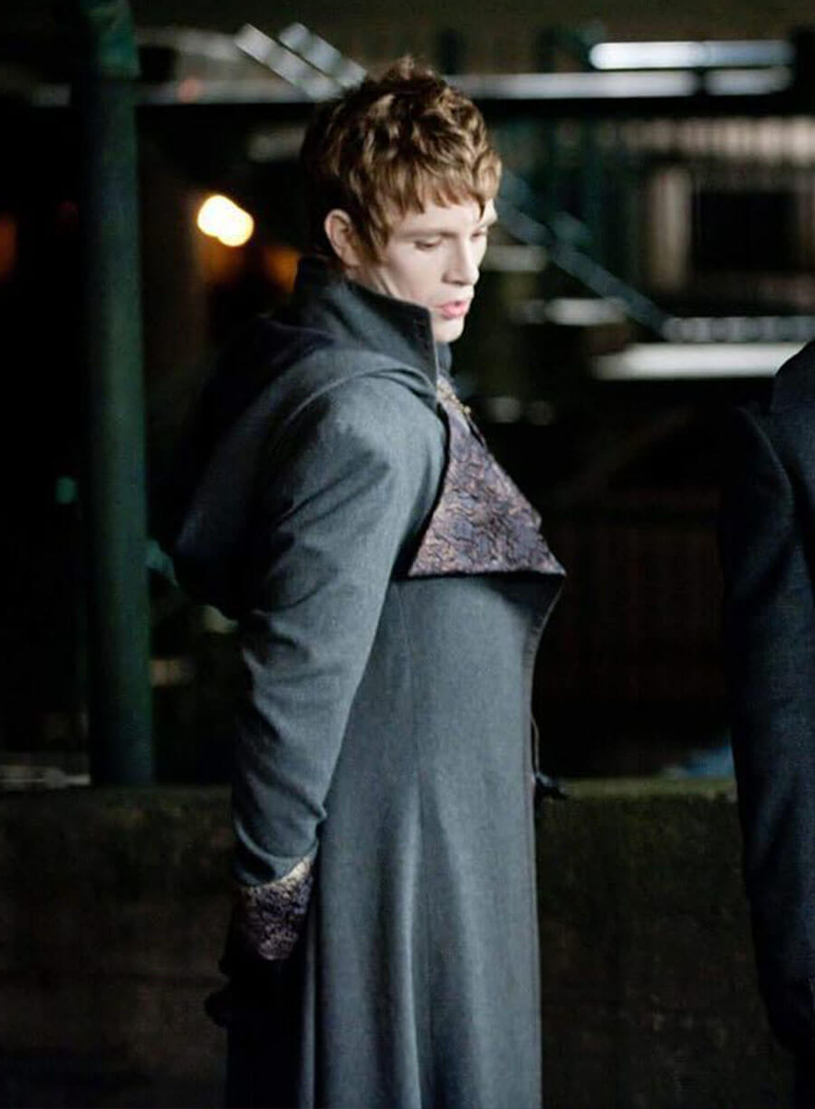 Harpoon Demetri Inspired Grey Wool Fabric Coat - Twilight Style
