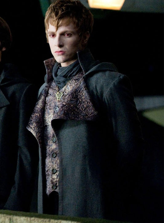 Harpoon Demetri Inspired Grey Wool Fabric Coat - Twilight Style