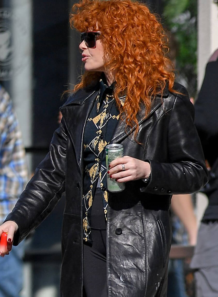 Harpoon Charlie Cale Inspired Black Real Leather Coat - Poker Face Style