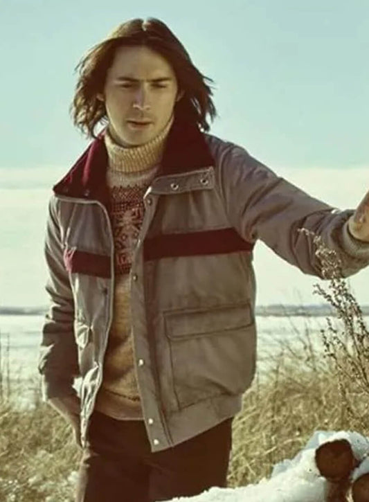 Harpoon Charlie Gerhardt Inspired Grey Bomber Jacket - Fargo Tv Series Style