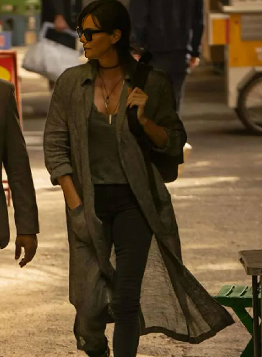 Harpoon Andy Inspired Grey Coat - The Old Guard 2 Style