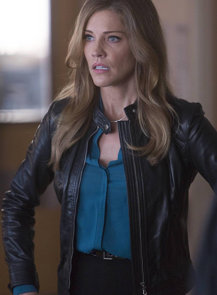 Harpoon Charlotte Inspired Black Leather Jacket - Lucifer S02 Style