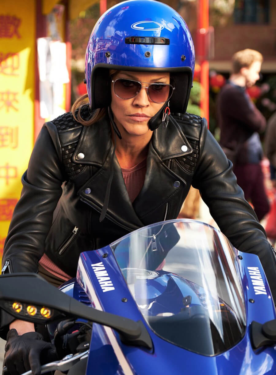 Harpoon Charlotte Inspired Black Biker Jacket - Lucifer S03 Style