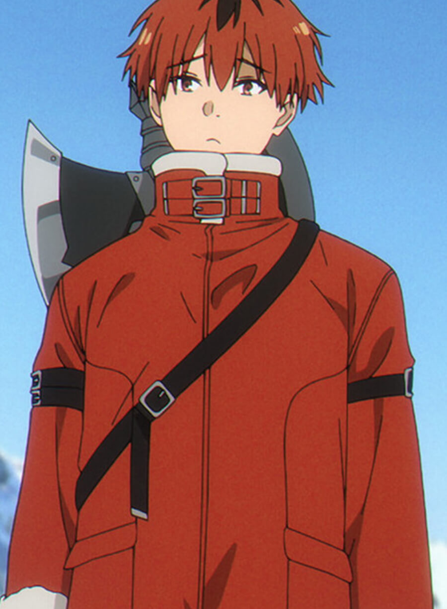 Harpoon Stark Inspired Red Leather Jacket - Frieren: Beyond Journey's End Style