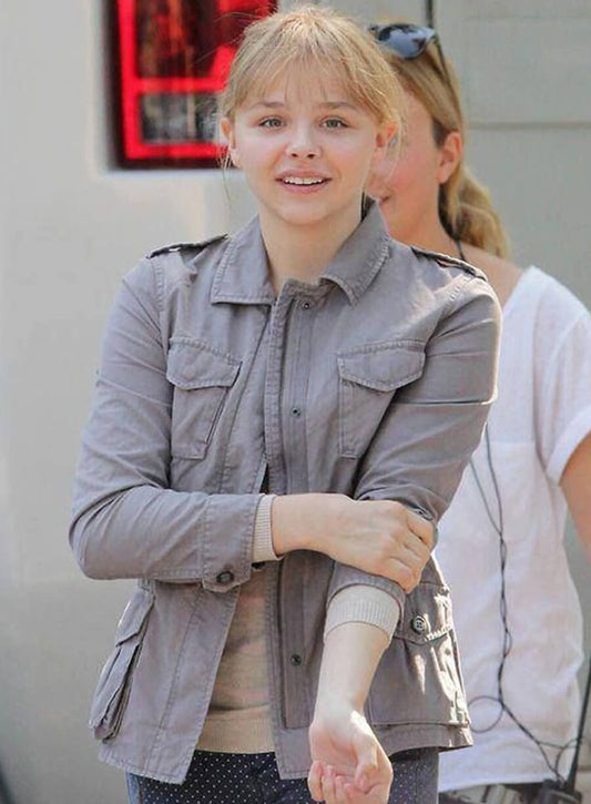 Harpoon Hit-Girl Inspired Grey Cotton Fabric Cotton Jacket - Kick-Ass 2 Style
