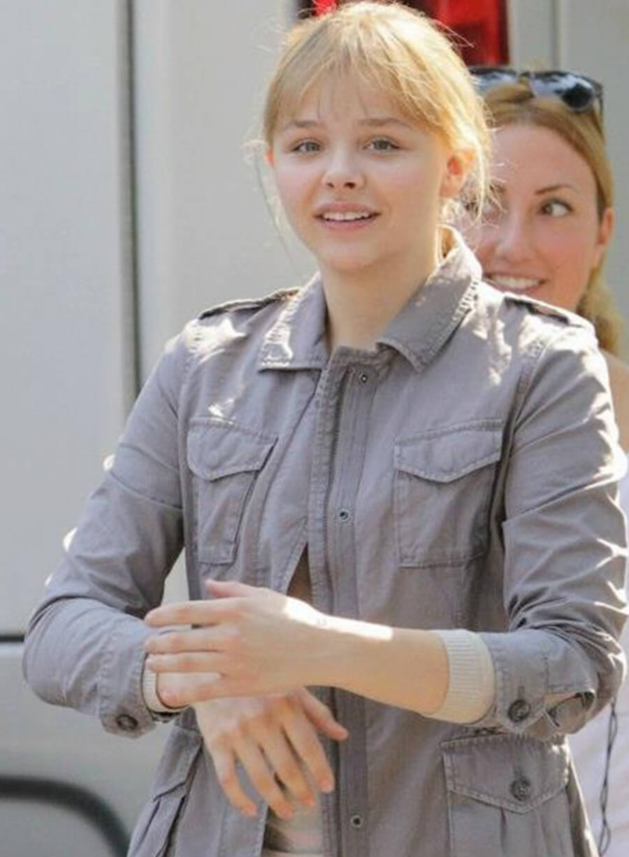 Harpoon Hit Girl Inspired Grey Leather Jacket - Kick-Ass 2 Style