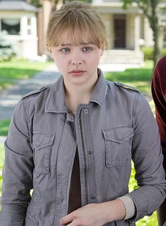 Harpoon Hit Girl Inspired Grey Leather Jacket - Kick-Ass 2 Style